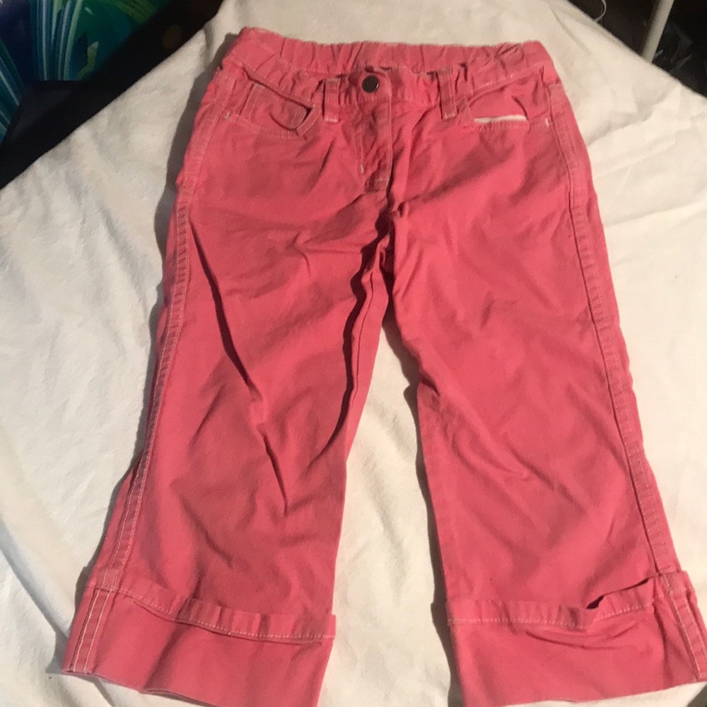Mini Boden Pink Cropped Pants